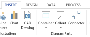 Visio Insert tab Visio Insert tab